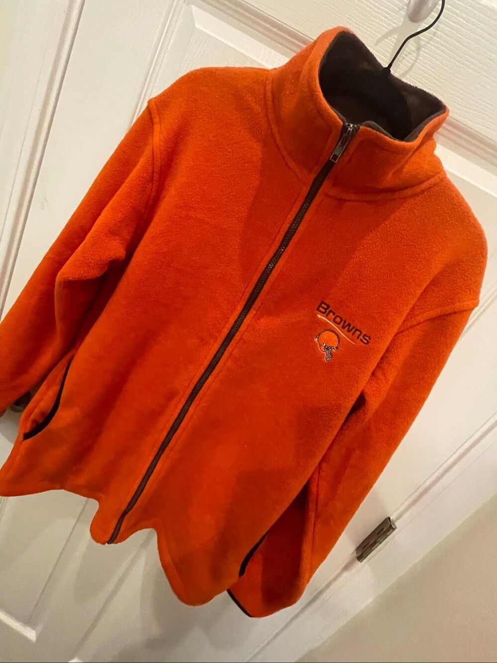 Cleveland Browns fleece jacket size medium women’s
